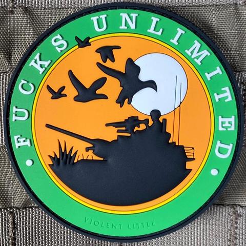 FUCKS UNLIMITED PVC MORALE PATCH - Tactical Outfitters