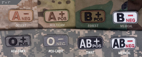 BLOOD TYPE PATCH - Tactical Outfitters