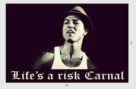 Life’s a risk Carnal Sticker - Tactical Outfitters