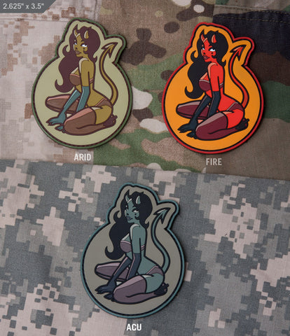 DEVIL GIRL PVC MORALE PATCH - Tactical Outfitters