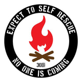 EXPECT TO SELF RESCUE STICKER - Tactical Outfitters
