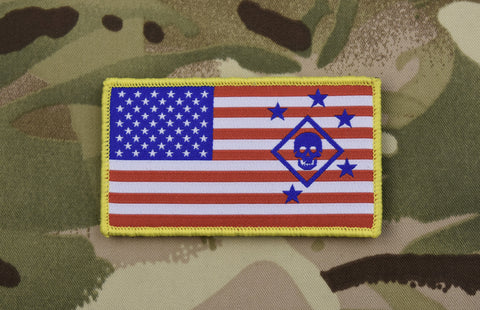 MARINE RAIDER REGIMENT US FLAG WOVEN MORALE PATCH - Tactical Outfitters