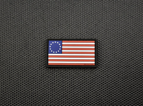 MINI BETSY ROSS FLAG 3D PVC MORALE PATCH - Tactical Outfitters
