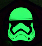 First Order GITD Stormtrooper Helmet PVC Morale Patch - Tactical Outfitters