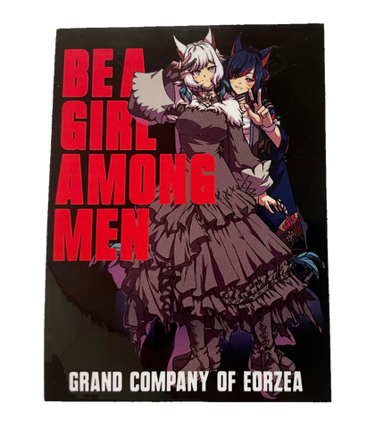 FFXIV GIRL AMONG MEN STICKER - Tactical Outfitters