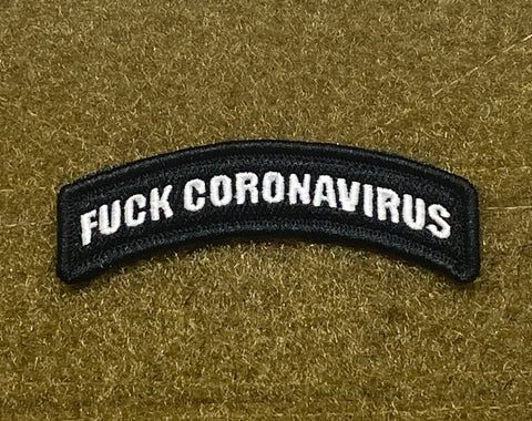 FUCK CORONAVIRUS MORALE PATCH TAB - Tactical Outfitters