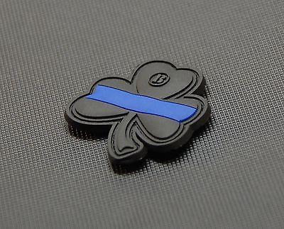 THIN BLUE LINE CLOVER PVC MORALE PATCH - Tactical Outfitters