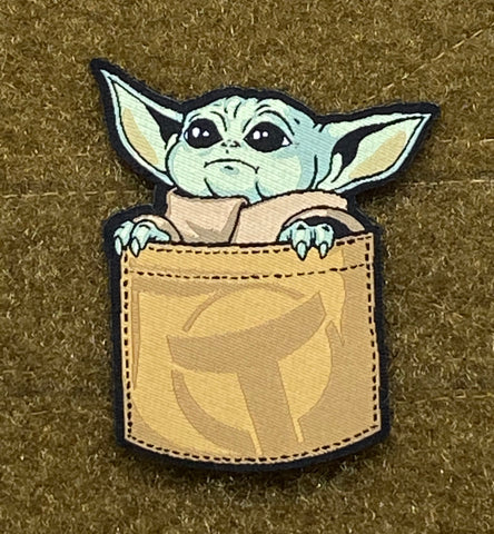 Pocket Baby Yoda Morale Patch - Tactical Outfitters