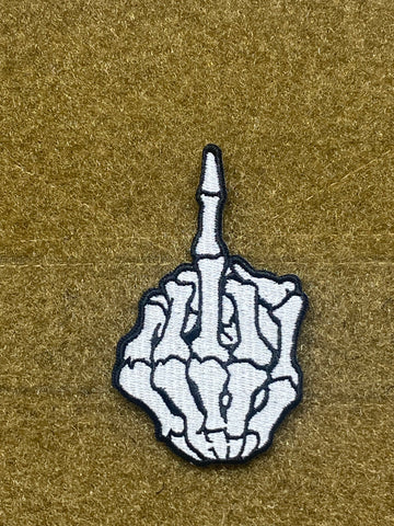 Skeleton Finger Morale Patch - Tactical Outfitters