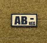 Tactical Outfitters Blood Type Morale Patches - Tactical Outfitters
