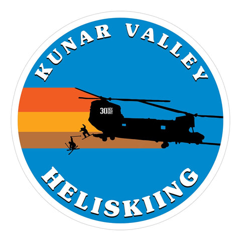 KUNAR VALLEY HELISKIING STICKER - Tactical Outfitters