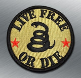 LIVE FREE OR DIE MORALE PATCH - Tactical Outfitters
