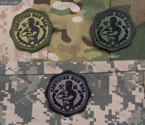 CERTIFIED MAN BAG PVC MORALE PATCH - Tactical Outfitters