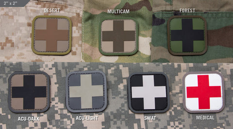 MEDIC SQUARE 2" PVC PATCH - Tactical Outfitters