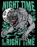 Night Time Is The Right Time Sticker - Tactical Outfitters