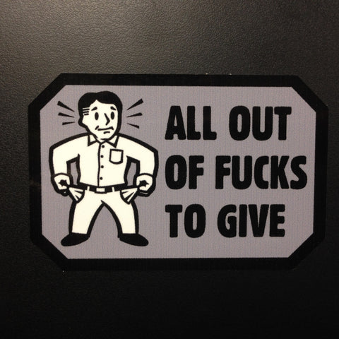 ALL OUT STICKER - Tactical Outfitters