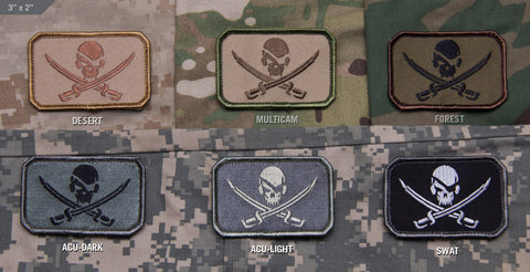 Pirate Skull Flag Morale Patch - Tactical Outfitters