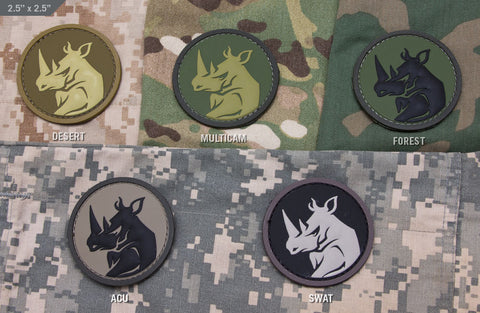 Rhino Head PVC Patch - Tactical Outfitters