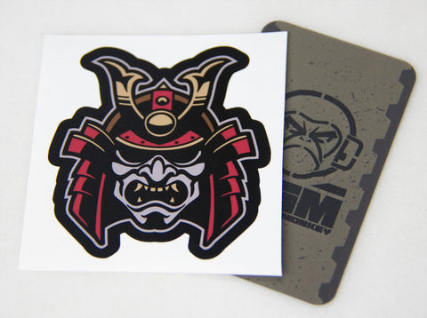 Samurai Warrior Head 1 Sticker - Tactical Outfitters