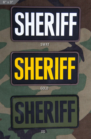 Sheriff Velcro Patch 11 x 5.5” – Green Beret