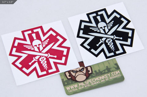 TACMED SPARTAN STICKER - Tactical Outfitters