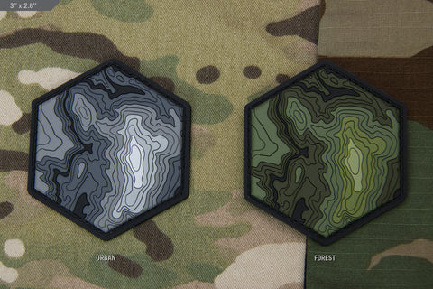 TOPO MAP 1 PVC MORALE PATCH - Tactical Outfitters