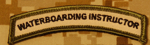 Waterboarding Instructor Tab Patch - Tactical Outfitters