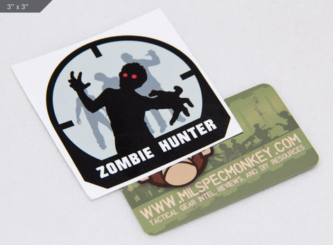 ZOMBIE HUNTER STICKER - Tactical Outfitters